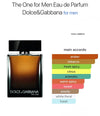 DOLCE & GABBANA THE ONE 3.3 / 100ml EAU DE PARFUM SPRAY FOR MEN